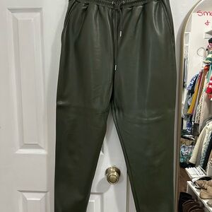 Avec Les Filles Dark Green Joggers